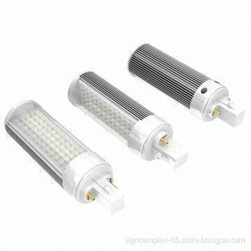 G24 LED Lamp with SMD 5050 LED, SMD 3528 LED LED Type and PC + Aluminum Alloy Material